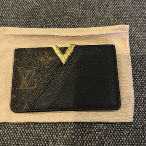 Louis Vuitton Black Monogram Canvas and Leather Kimono Card Case